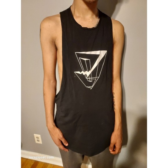 Gymshark Other - Gym Shark Drop Arm Black Tank Top